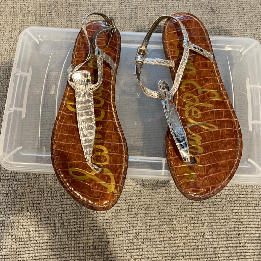 Silver Panthon style Sam Edelman size 8 sandals